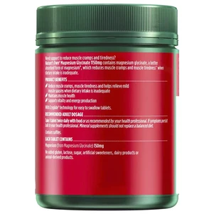 (PRE ORDER) Nature's Own Magnesium Glycinate 1100mg 300 Tablets shelf life 2yrs